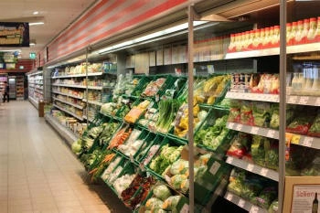 raft comercial profesional pentru supermarket